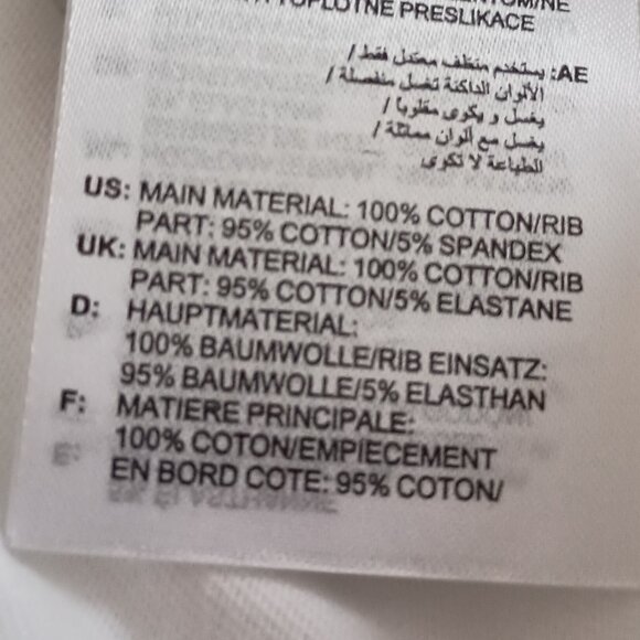 Adidas Boys White Long Sleeve T-Shirt Black Arm Stripes Size XS 7-8 years - Picture 9 of 16